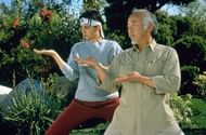 Mr. Miyagi teaches Daniel karate (Image via Columbia Pictures)
